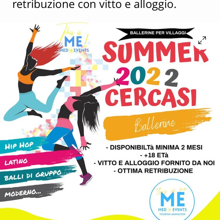 Cercasi Animatori turistici estate 2022