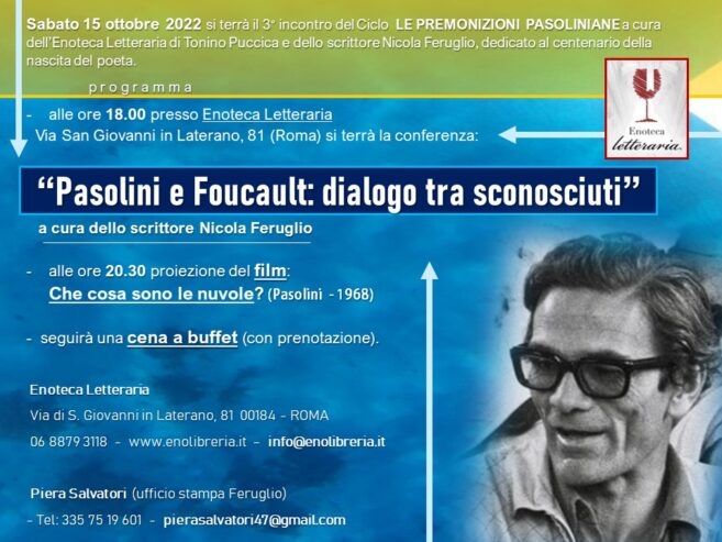 “Pasolini e Foucault: dialogo tra sconosciuti”
