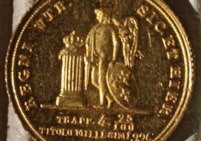 Moneta oro Ferdinando II “oncetta”
