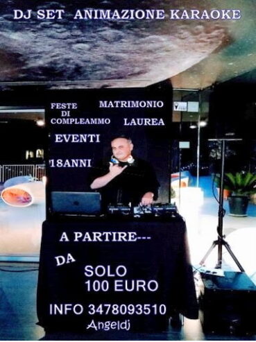dj animatore karaoke per feste eventi da100 euro