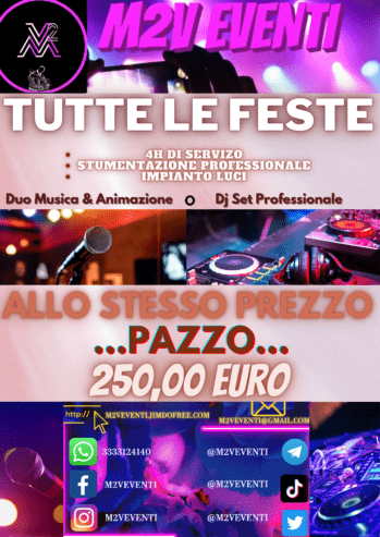 MUSICA E ANIMAZIONE FESTE DI COMPLEANNO E LAUREA